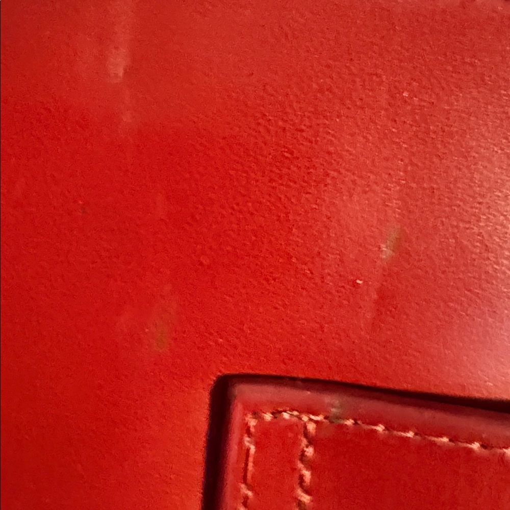 CBK Franklin Covey Deep Red Leather Tote - Picture 10 of 13